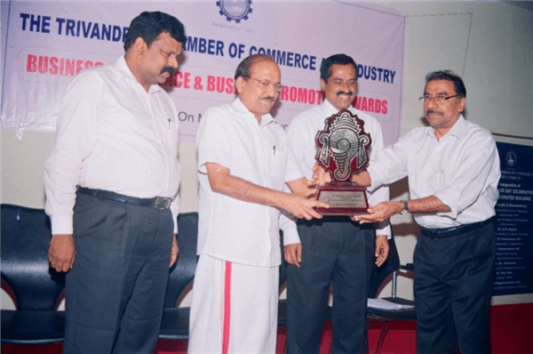 The Trivandrum Chamber of Commerce and Industry conferred our Jt Managing Director, Shri George Jacob Muthoot with The Business Excellence Award –2012.