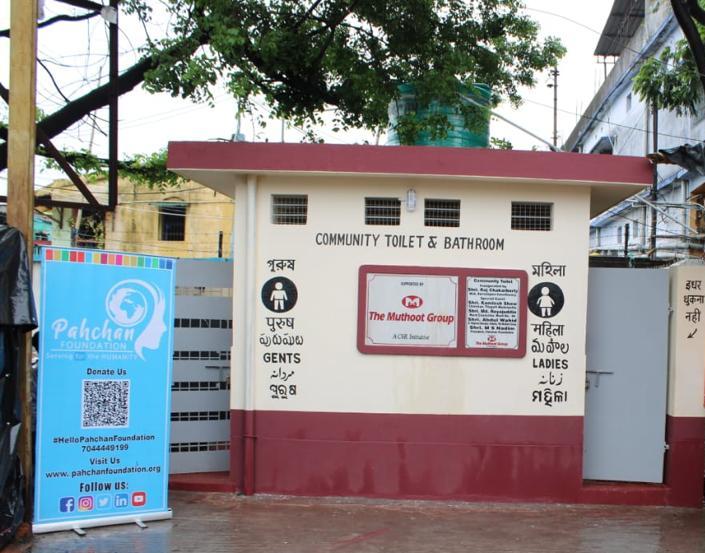 A newly constructed Community Toilet and Bathroom