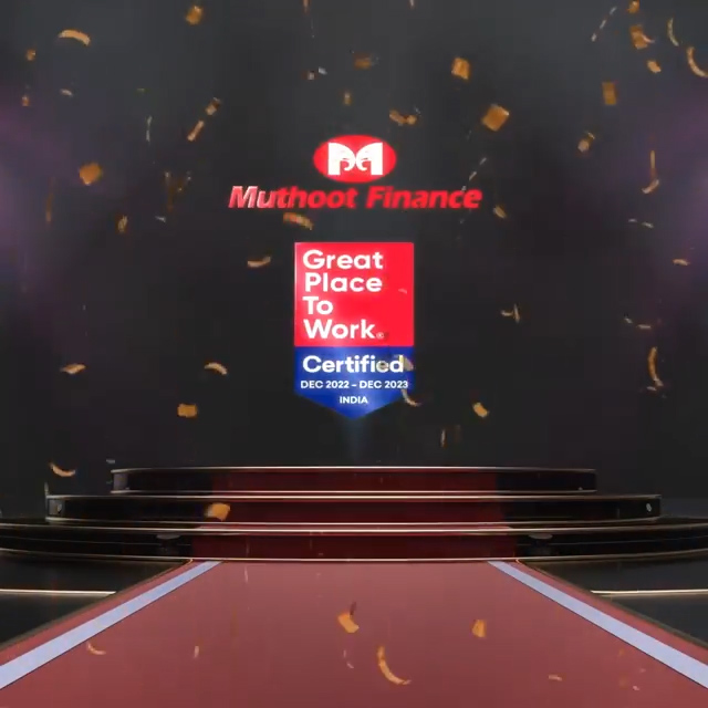 Muthoot Finance has once again won the 'Great Workplace'