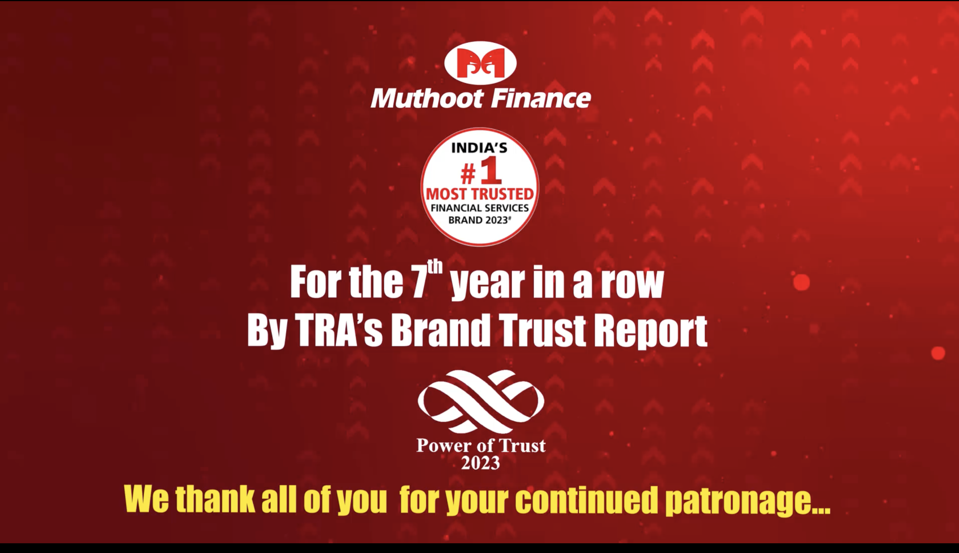 We are thrilled to announce that Muthoot Finance has been once again awarded with the most prestigious ‘India’s No. 1