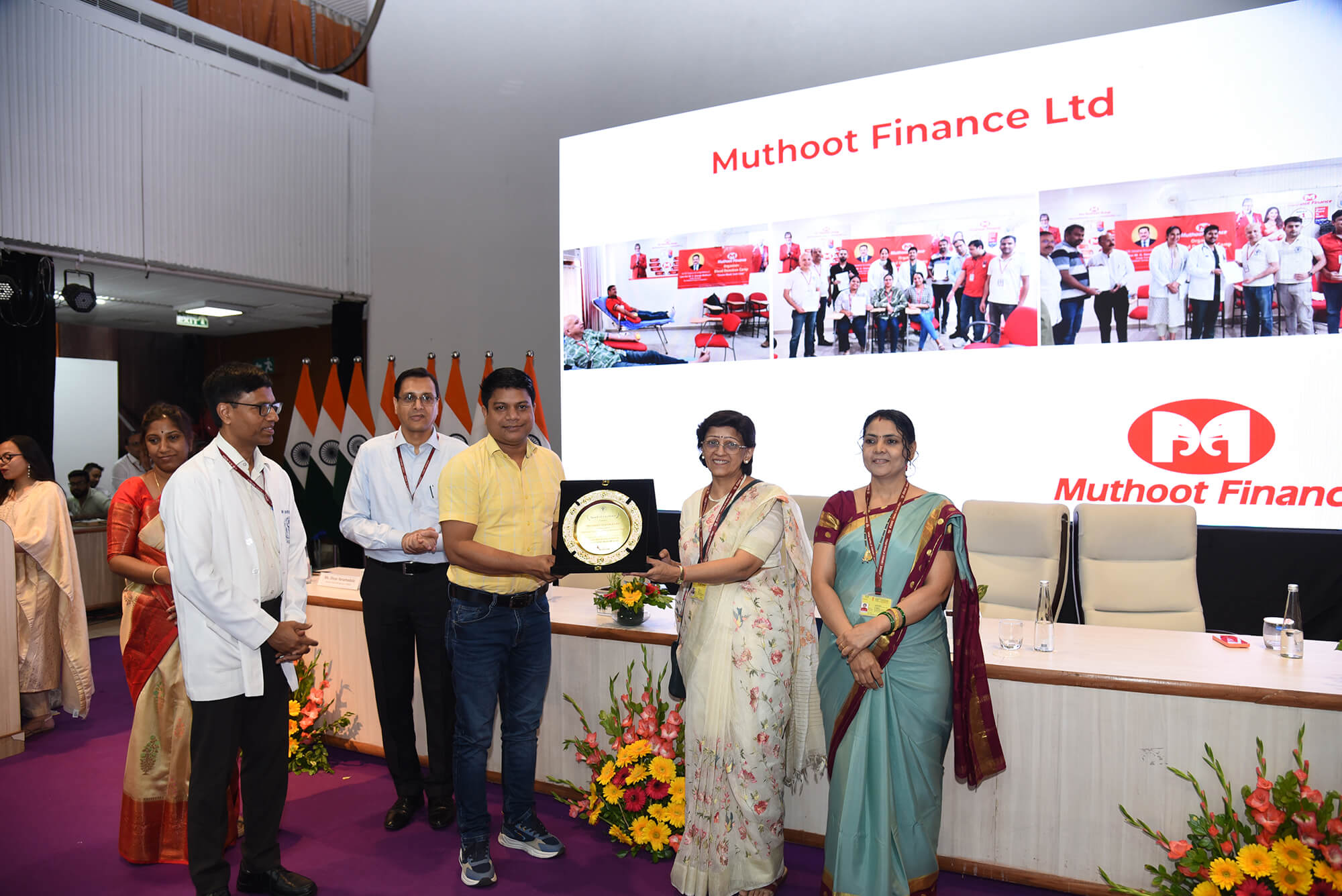 Muthoot Finance Honored with Award of Excellence by AIIMS Delhi on National Voluntary Blood Donation Day